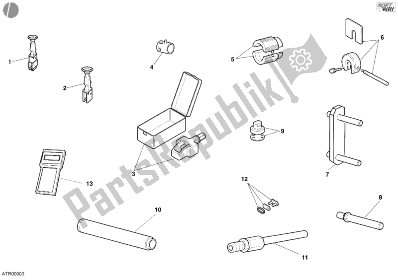 All parts for the Workshop Service Tools, Frame of the Ducati Sport ST4 S 996 2001